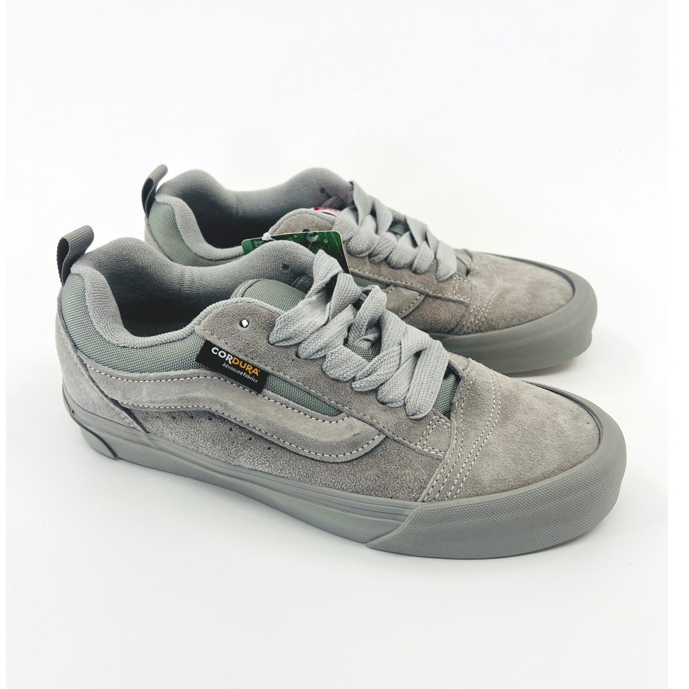 Vans Knu Skool Mens 7.5/ Womens 9 Grey Cordura Water Repellent Suede Skate Shoes - Picture 3 of 10